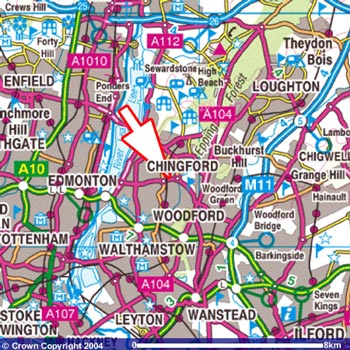 How to find Adams & Sons showroom in Chingford, North London