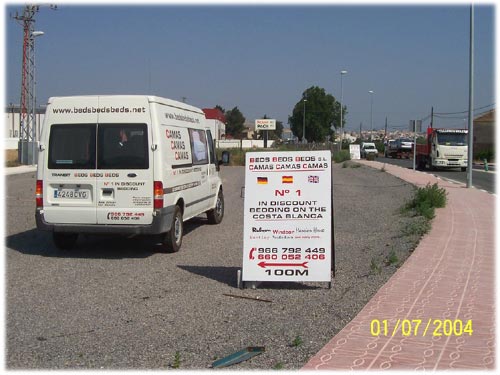 Adams & Sons new Spanish bed outlet in Alicante